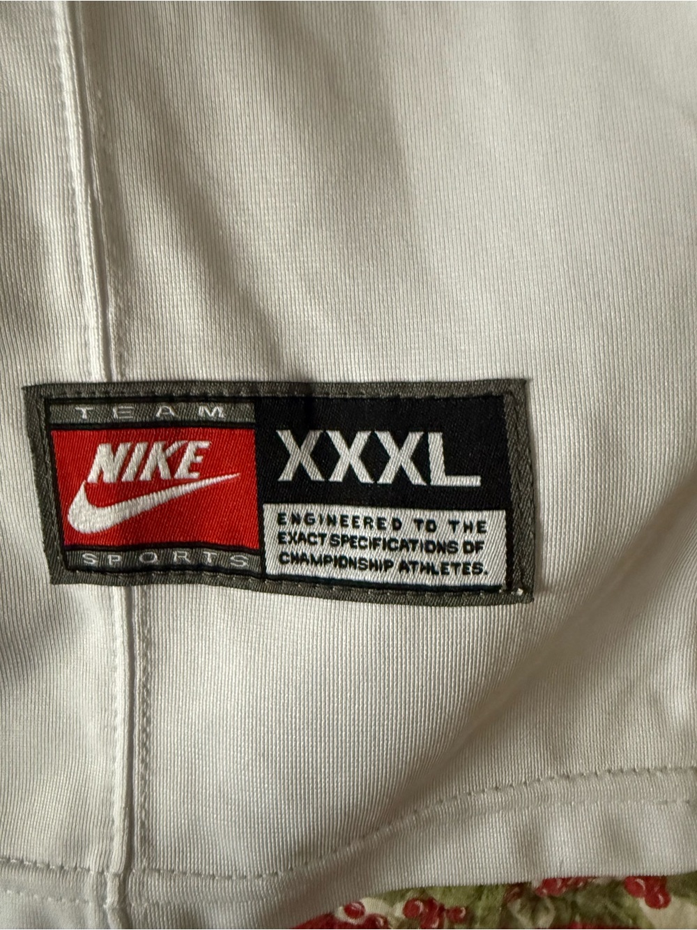 Nike White Jersey with Red and Black Patch — XXXL - Picture 3 of 6
